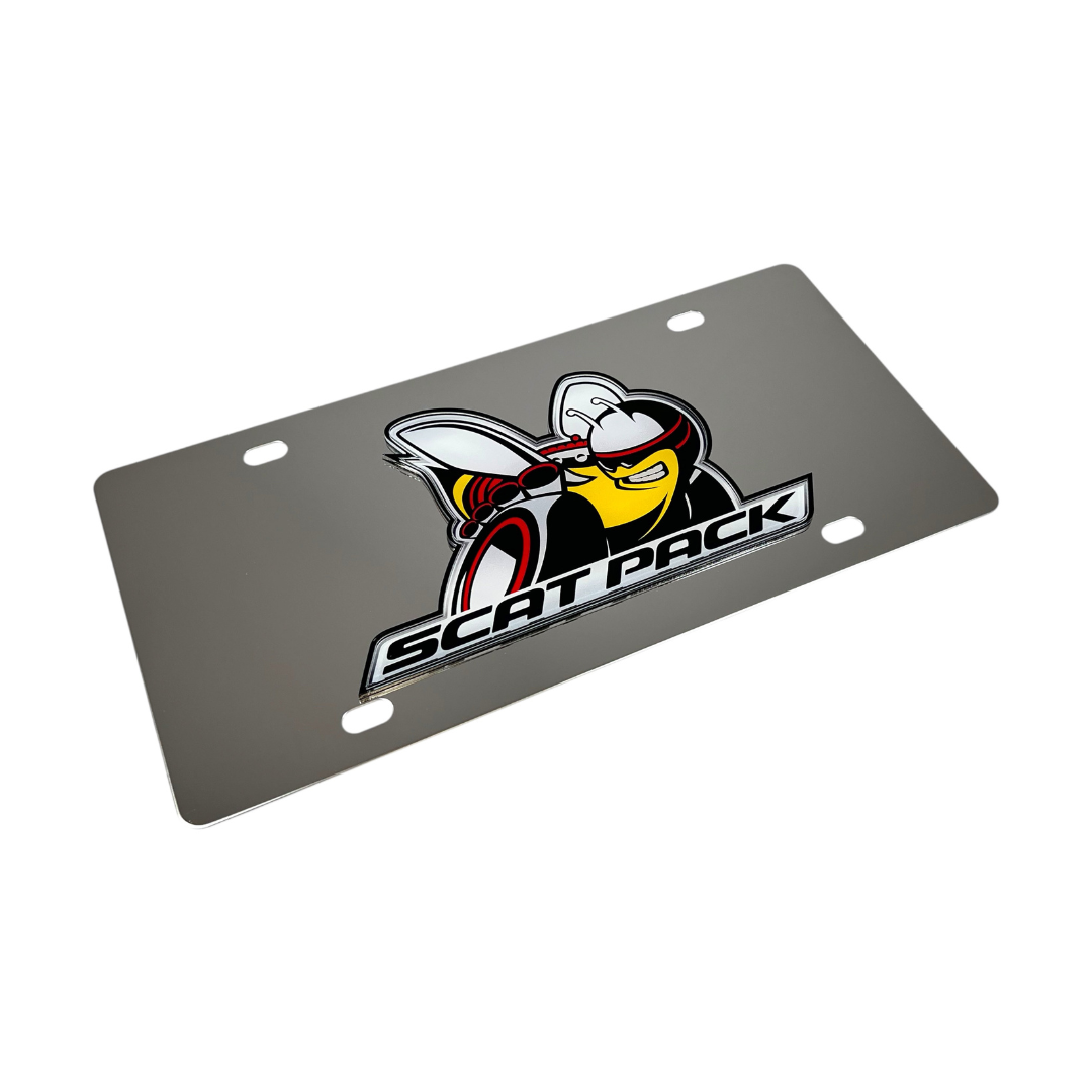 Dodge Scat Pack Stainless Steel License Plate