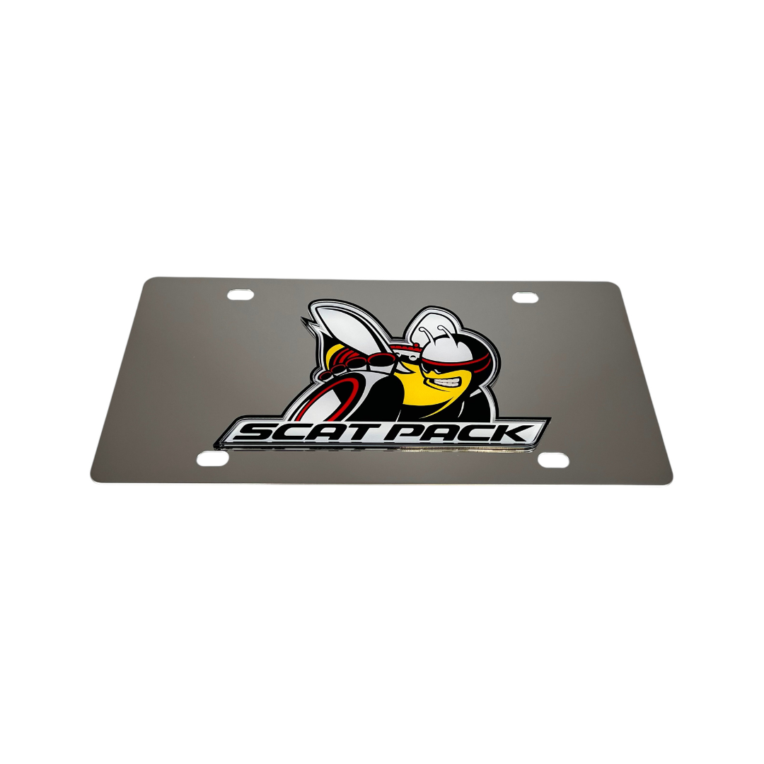 Dodge Scat Pack Stainless Steel License Plate