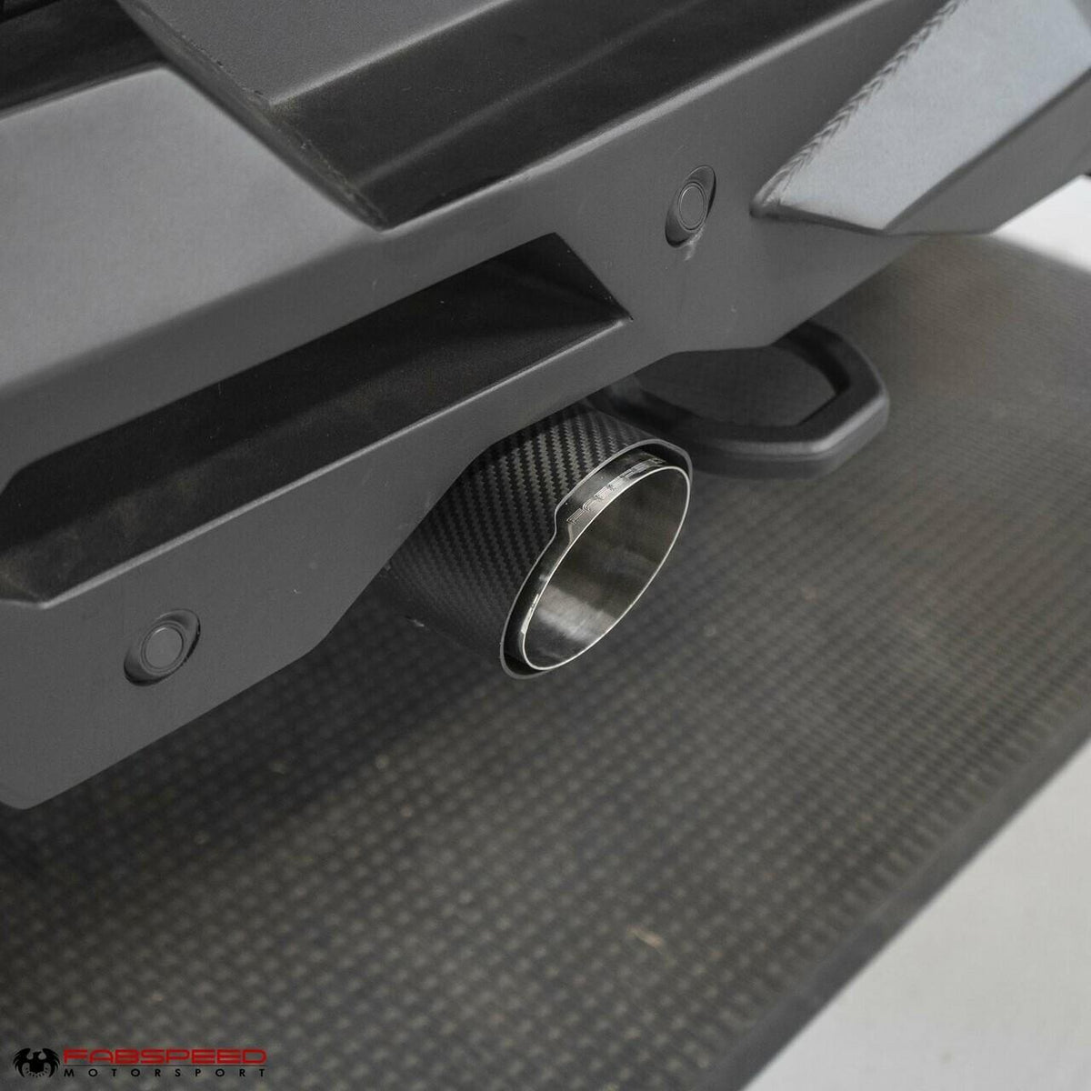 Fabspeed FS.DODGE.TRX.CFT deluxe carbon fiber exhaust tips for 2021-2024 Ram 1500 TRX - image 2