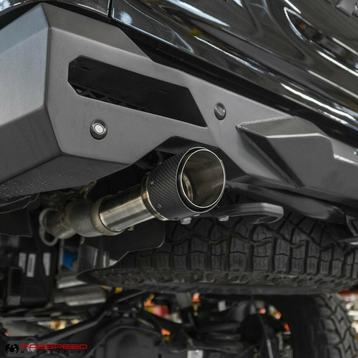 Fabspeed FS.DODGE.TRX.CFT deluxe carbon fiber exhaust tips for 2021-2024 Ram 1500 TRX - image 3