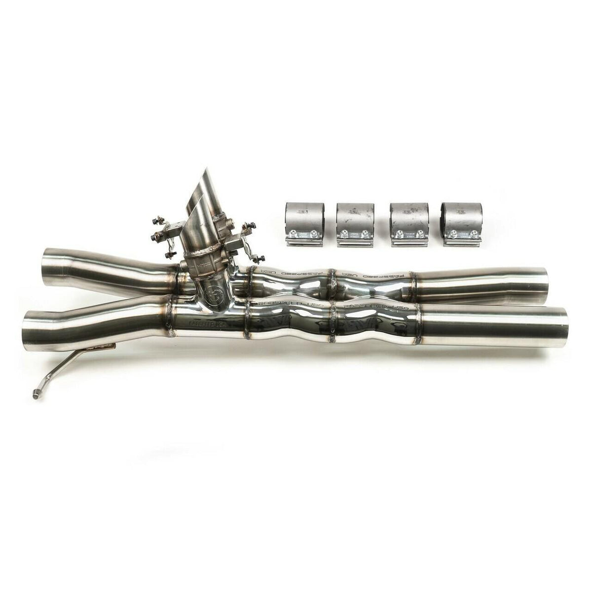 Fabspeed FS.DODGE.TRX.VXP Valvetronic double X-pipe resonator bypass for 2021-2024 Ram 1500 TRX - image 1