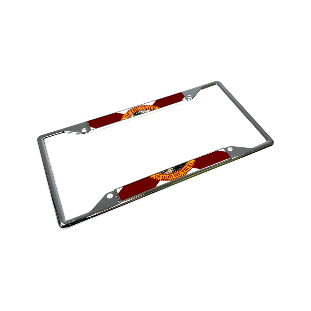 Florida Flag Chrome License Plate Frame
