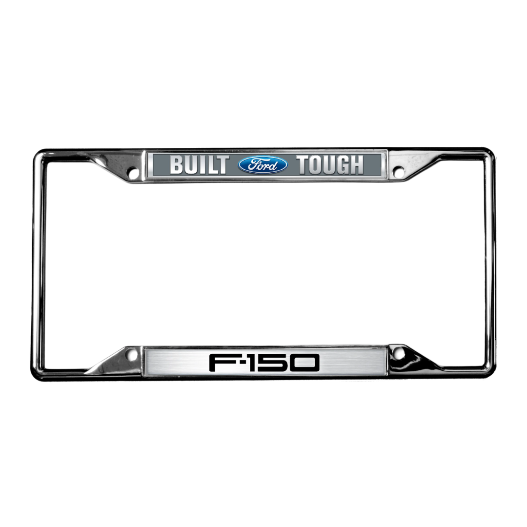 Ford Built Ford Tough F-150 Chrome License Plate Frame