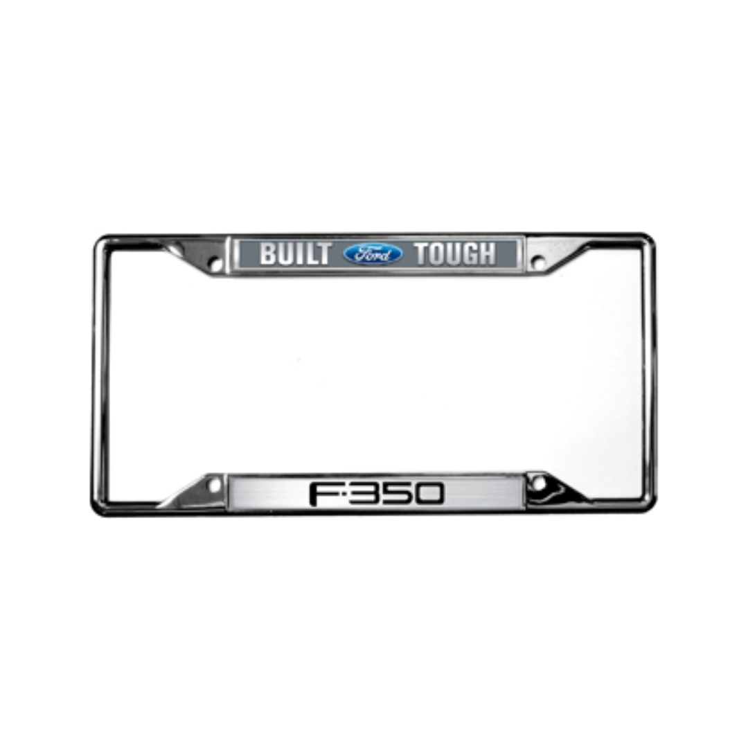 Ford Built Ford Tough F-350 Chrome license Plate