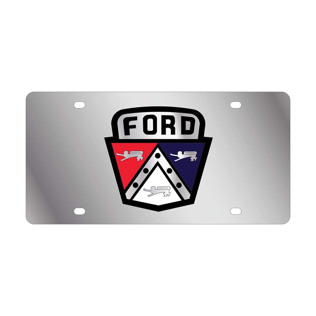 Ford Retro Stainless Steel License Plate