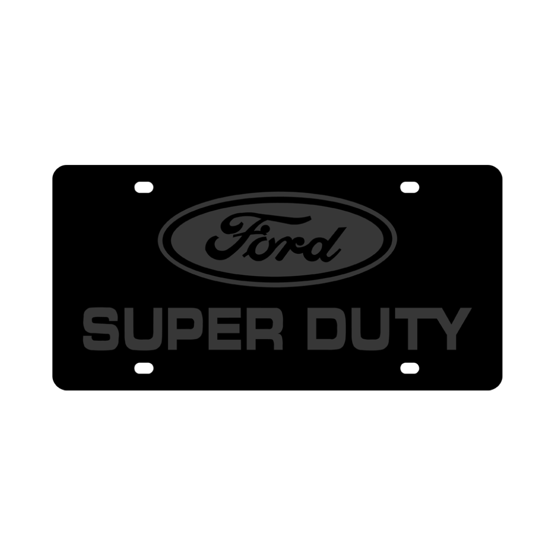 Ford Super Duty Carbon Steel License Plate