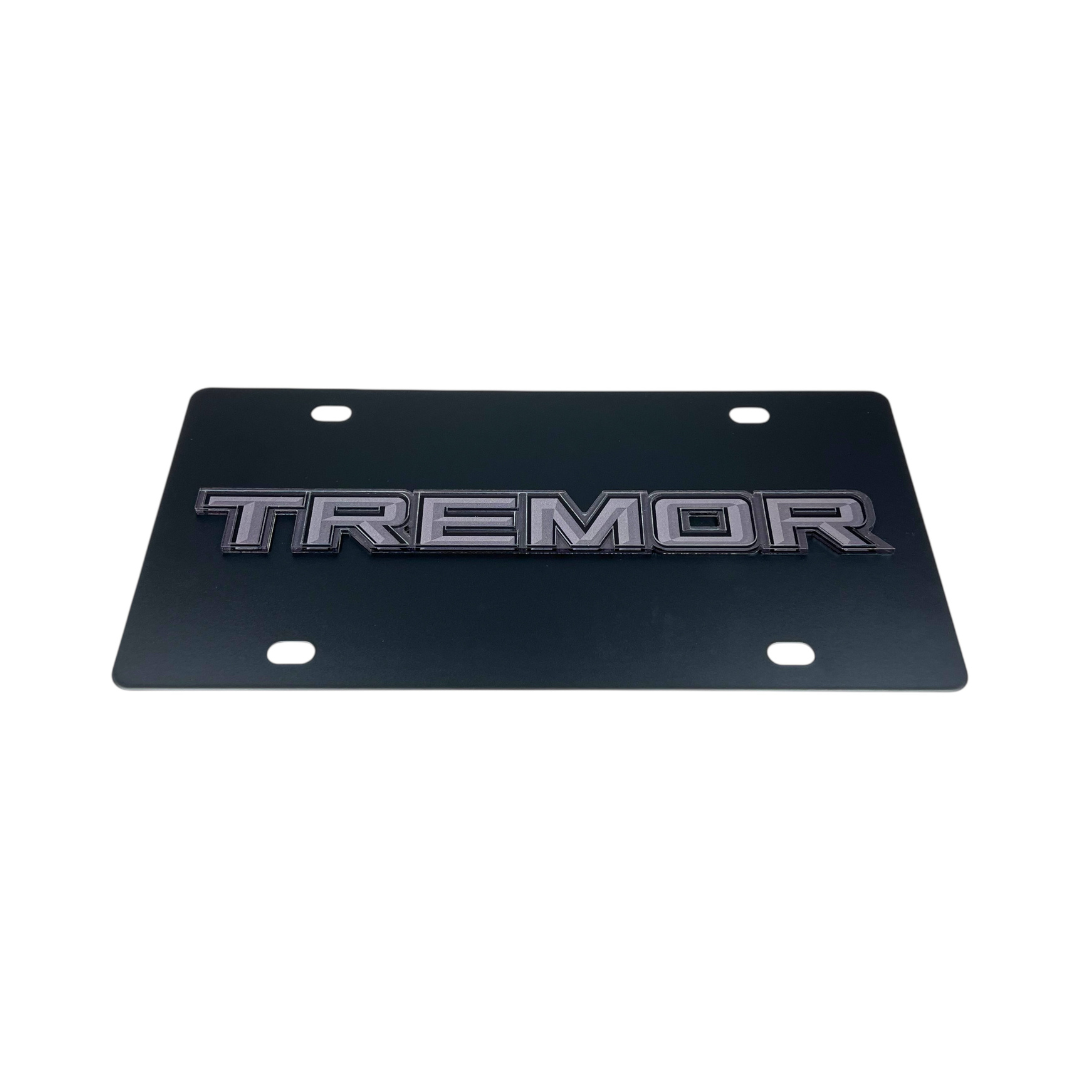 Ford Tremor Blacked Out Carbon Steel License Plate