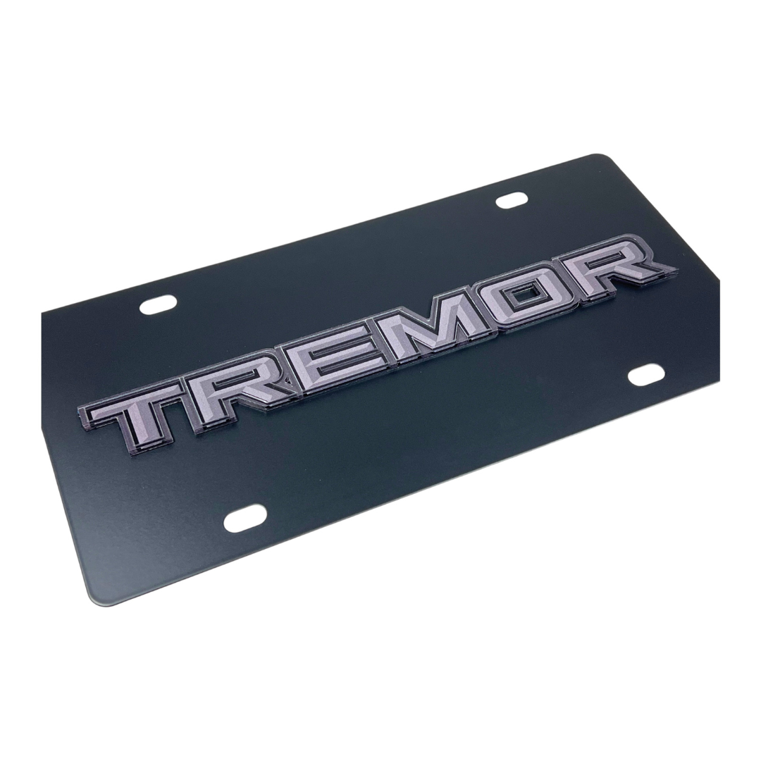 Ford Tremor Blacked Out Carbon Steel License Plate