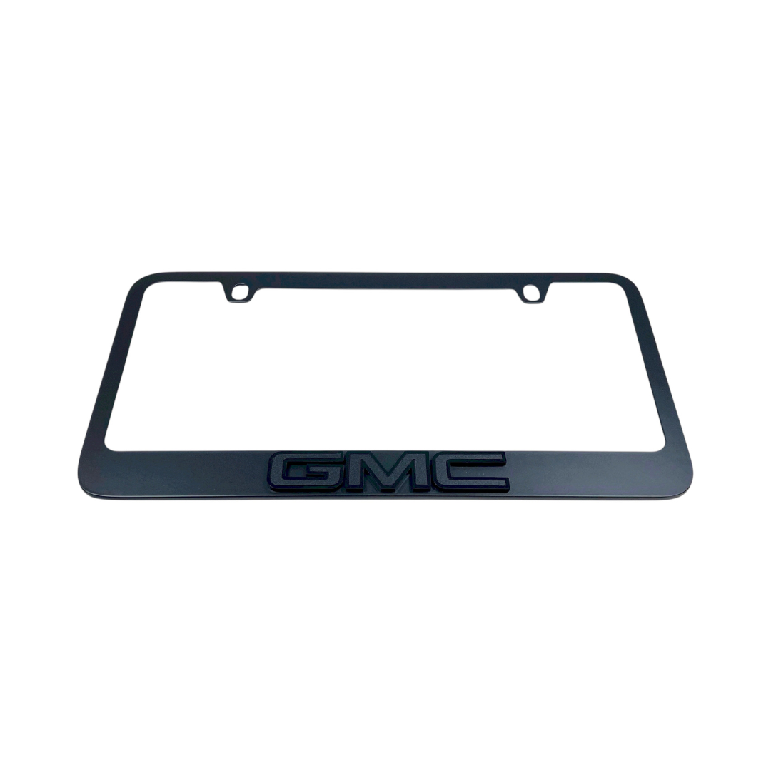 GMC Black License Plate Frame