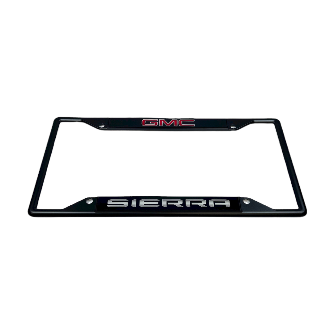 GMC Sierra Black License Plate Frame