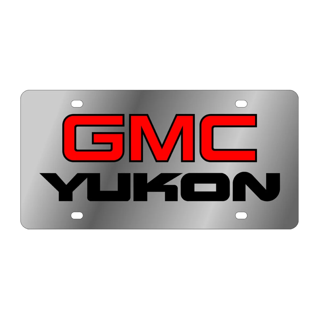GMC Yukon Stainless Steel License Plate