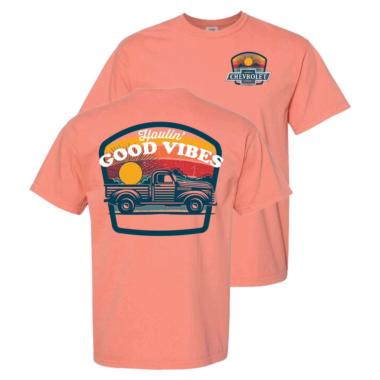 Haulin' Good Vibes Chevrolet T-Shirt – Terracotta
