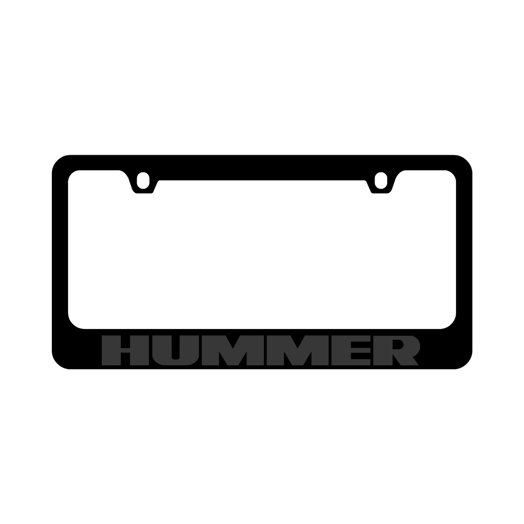Hummer Blacked Out License Plate Frame