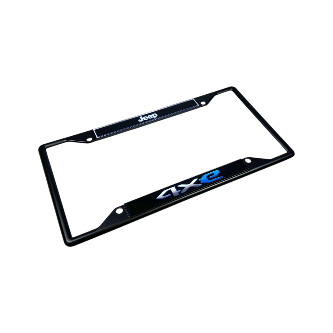 Jeep 4XE Black License Plate Frame
