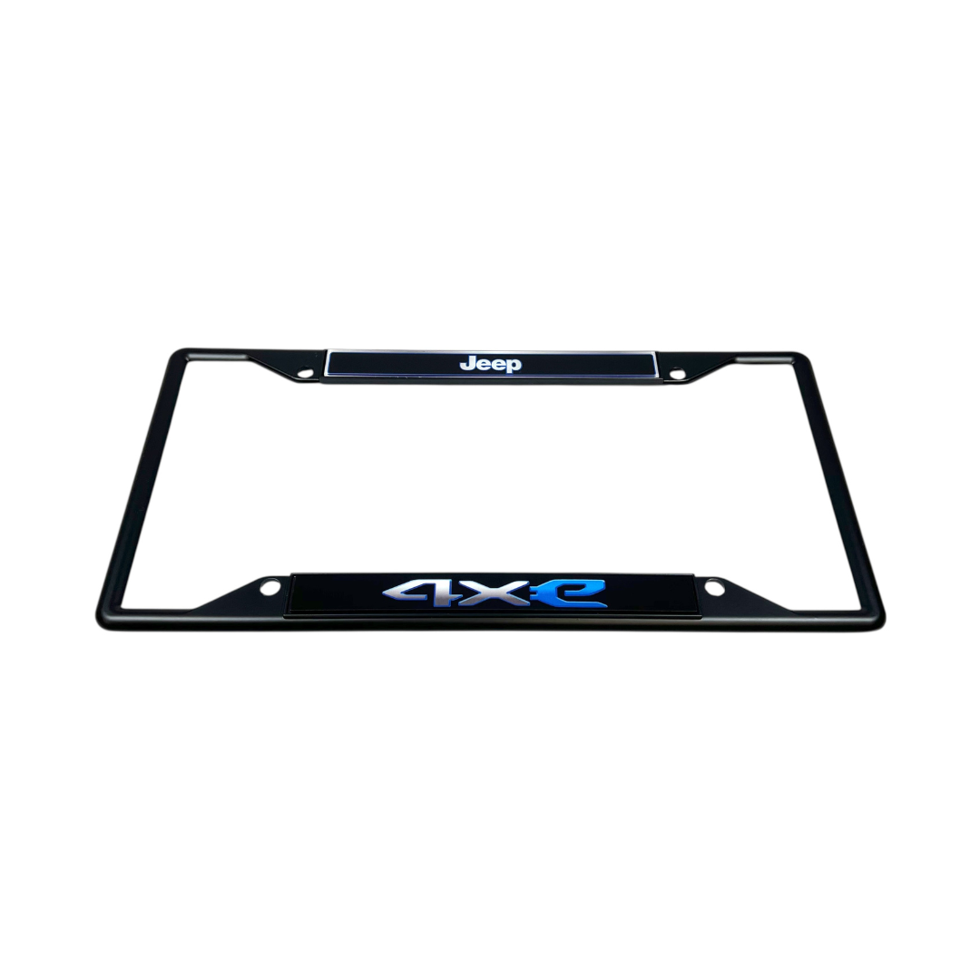 Jeep 4XE Black License Plate Frame