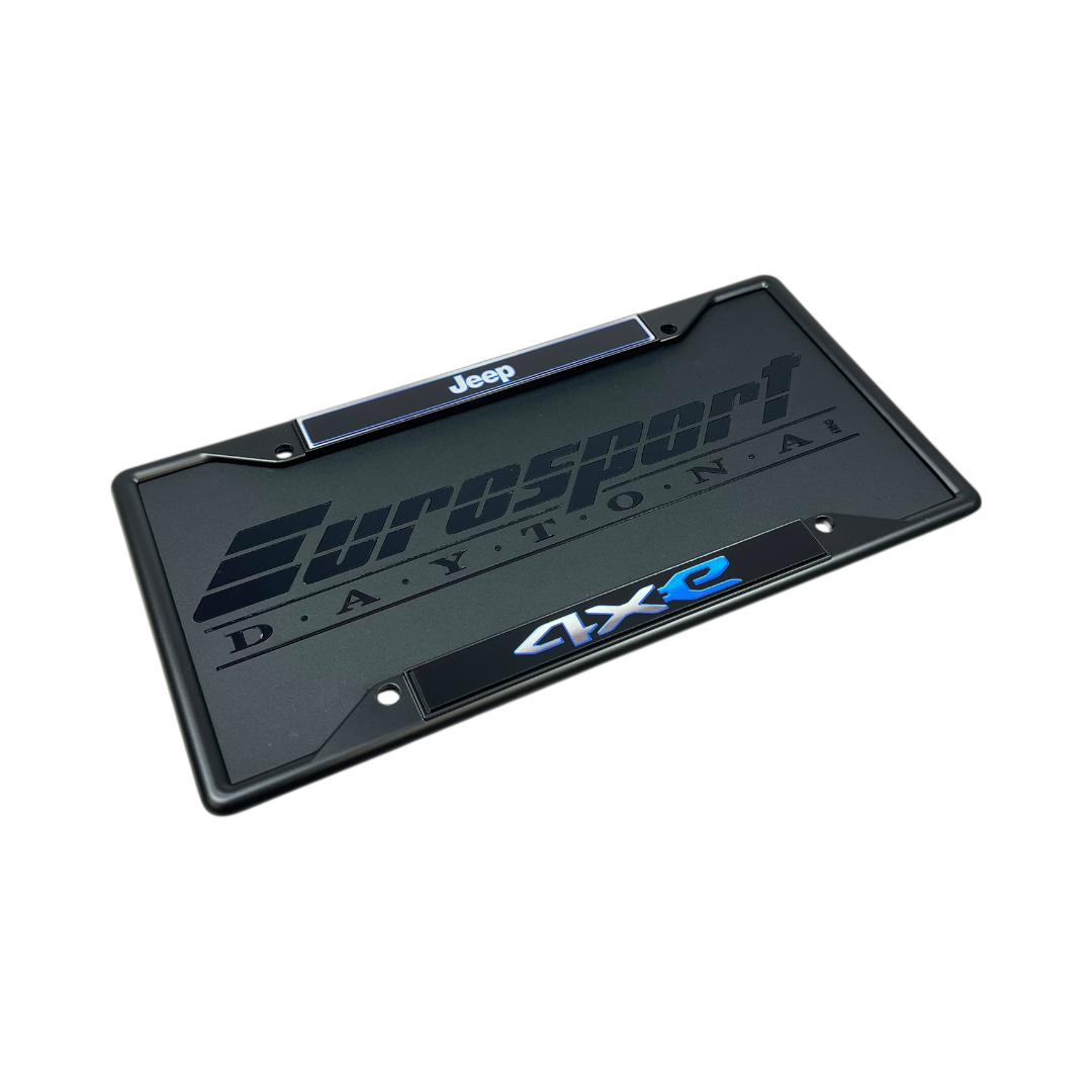 Jeep 4XE Black License Plate Frame