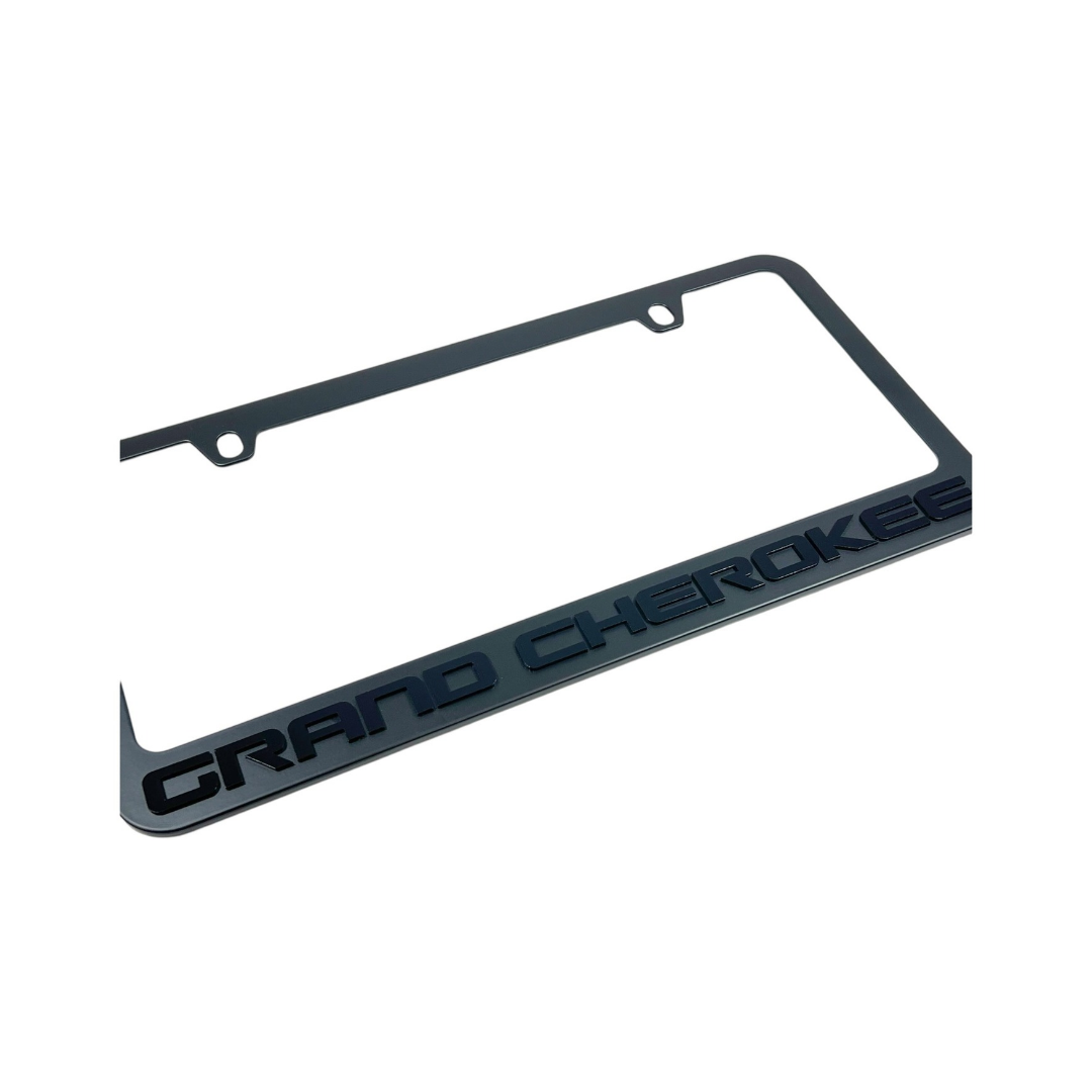 Jeep Grand Cherokee Blacked Out License Plate Frame