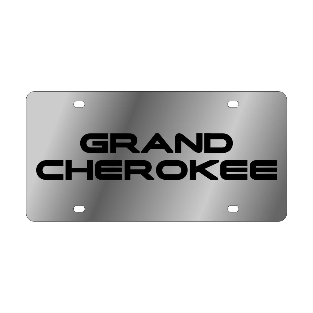 Jeep Grand Cherokee Stainless Steel License Plate