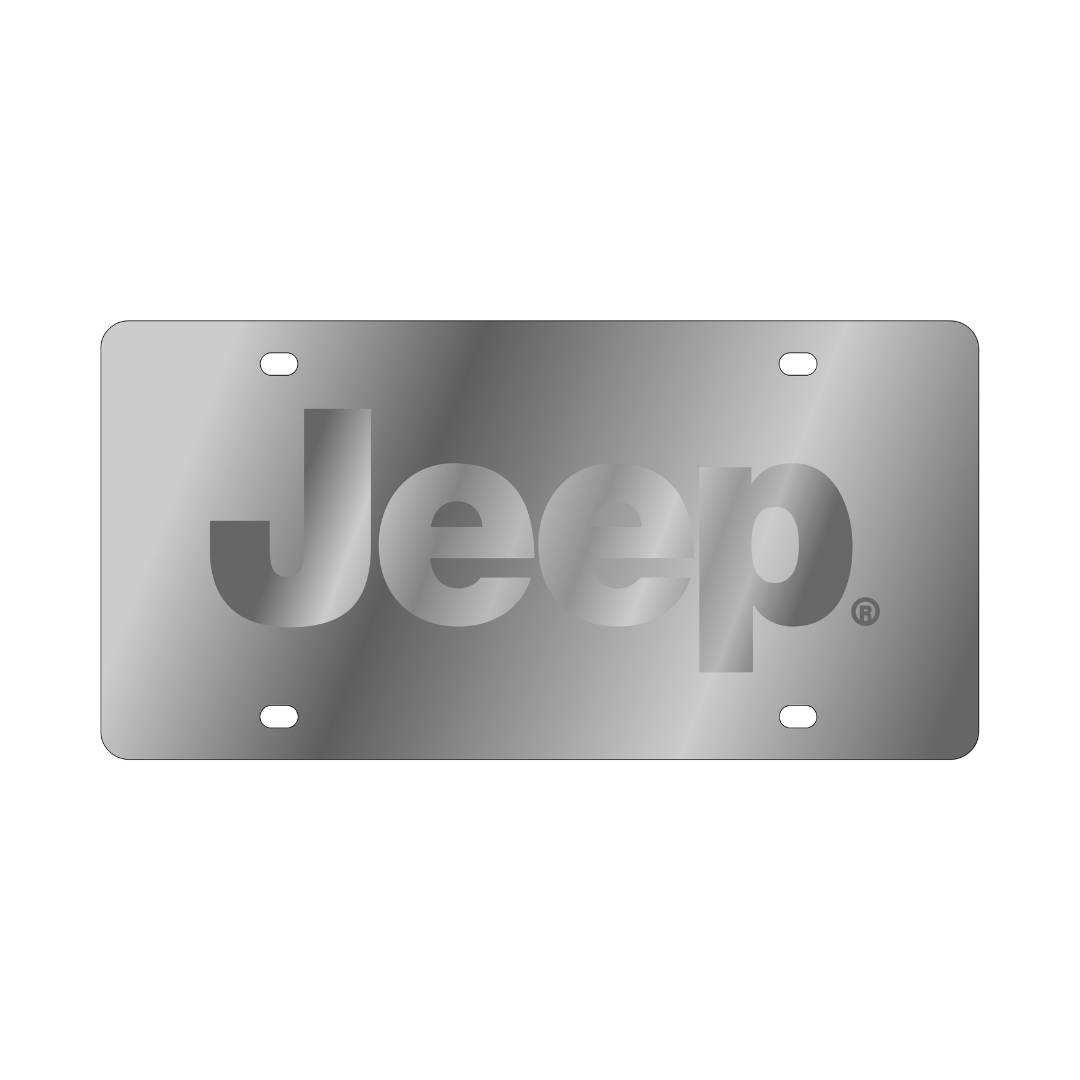Jeep Stainless Steel License Plate