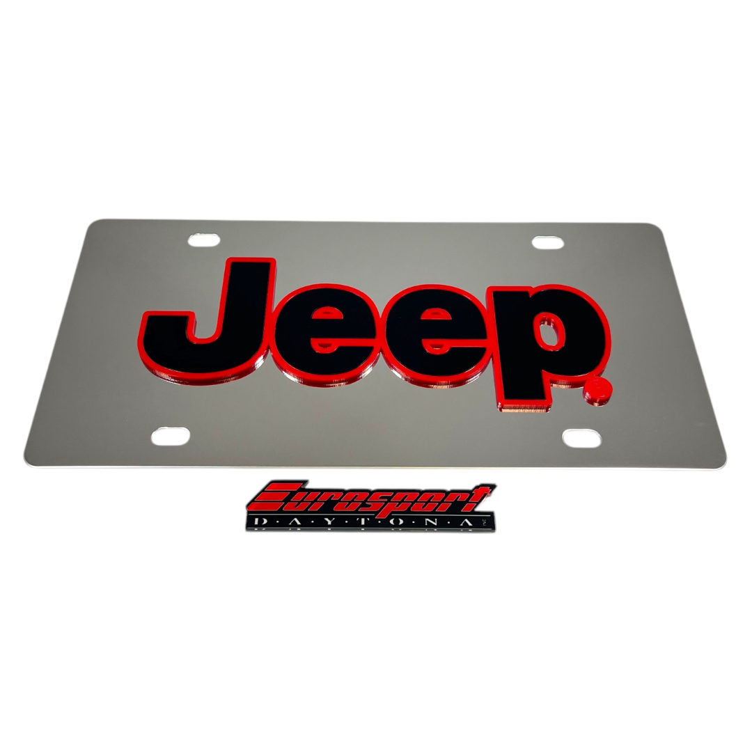 Jeep Stainless Steel License Plate