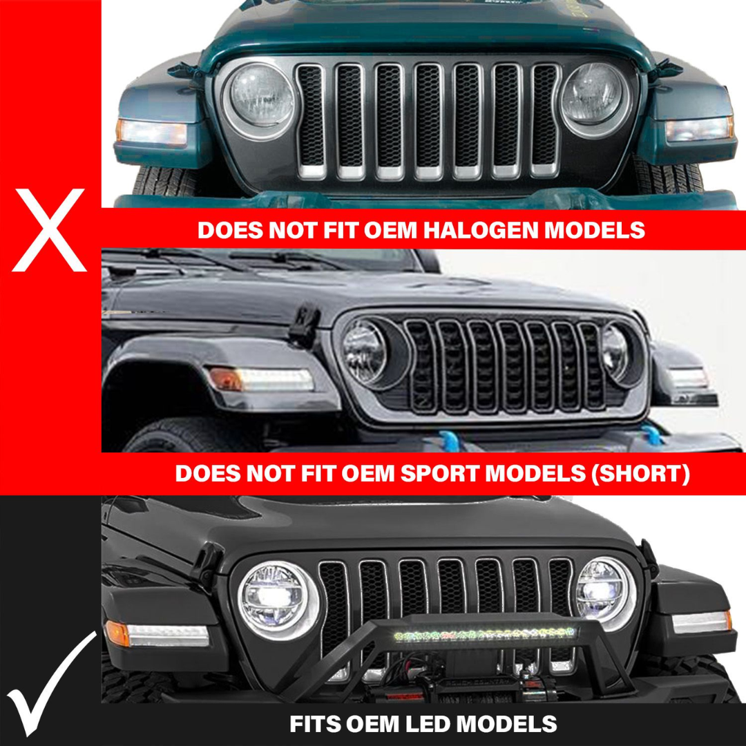 Jeep Wrangler 18-23 / Gladiator 20-23 Full LED Fender Lights Smoke W/ Sequential Signal (FOR MODELS W/ FACTORY LED FENDER LIGHTS)