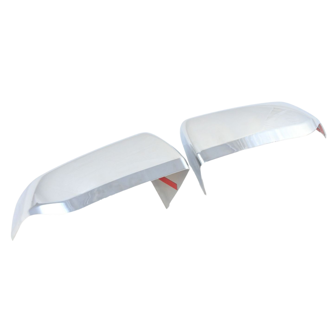 2021-2024 Chevrolet Suburban/Tahoe, 2024 Chevrolet Silverado EV, 21-24 GMC Yukon/Yukon XL, 21-24 Cadillac Escalade 2 PCS W/ or W/O Turn Signal Top Chrome Tape-on Mirror Cover
