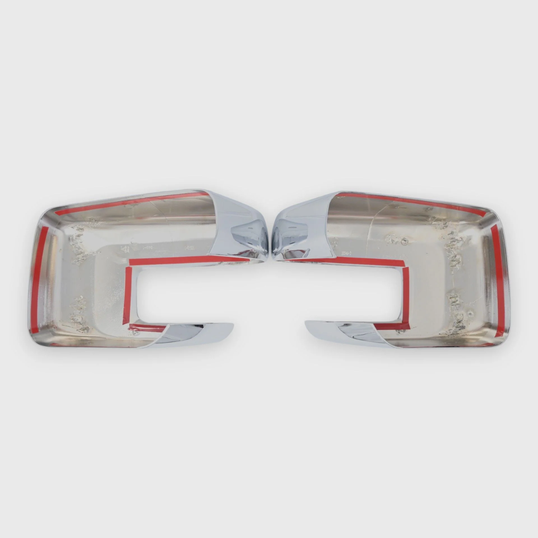 2021-2024 Ford F-150 No Camera 2 PCS No Turn Signal Chrome Tape-on Mirror Cover