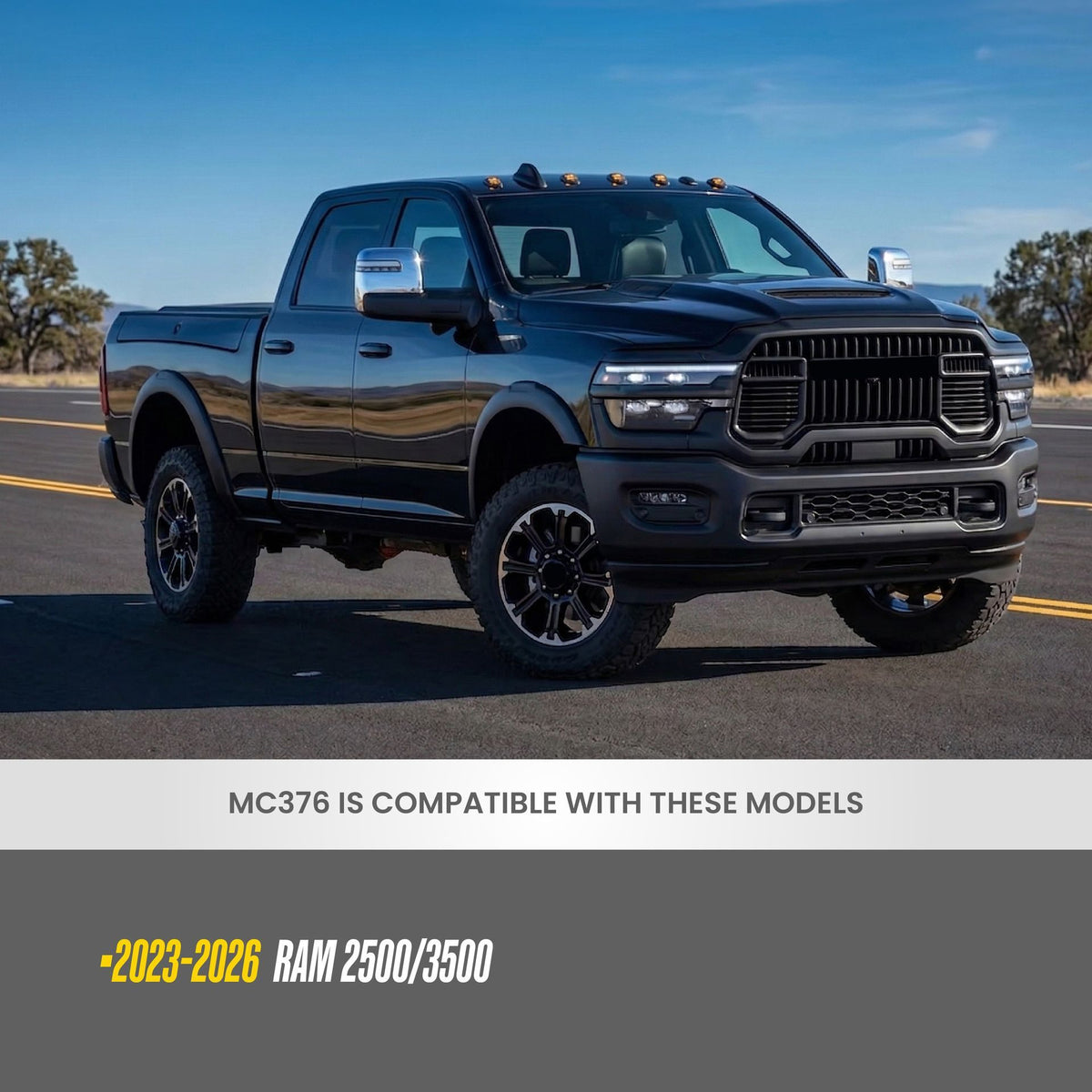 Trim Illusion MC376 chrome mirror covers for 2023-2026 Ram 3500 and Ram 2500 - image 8