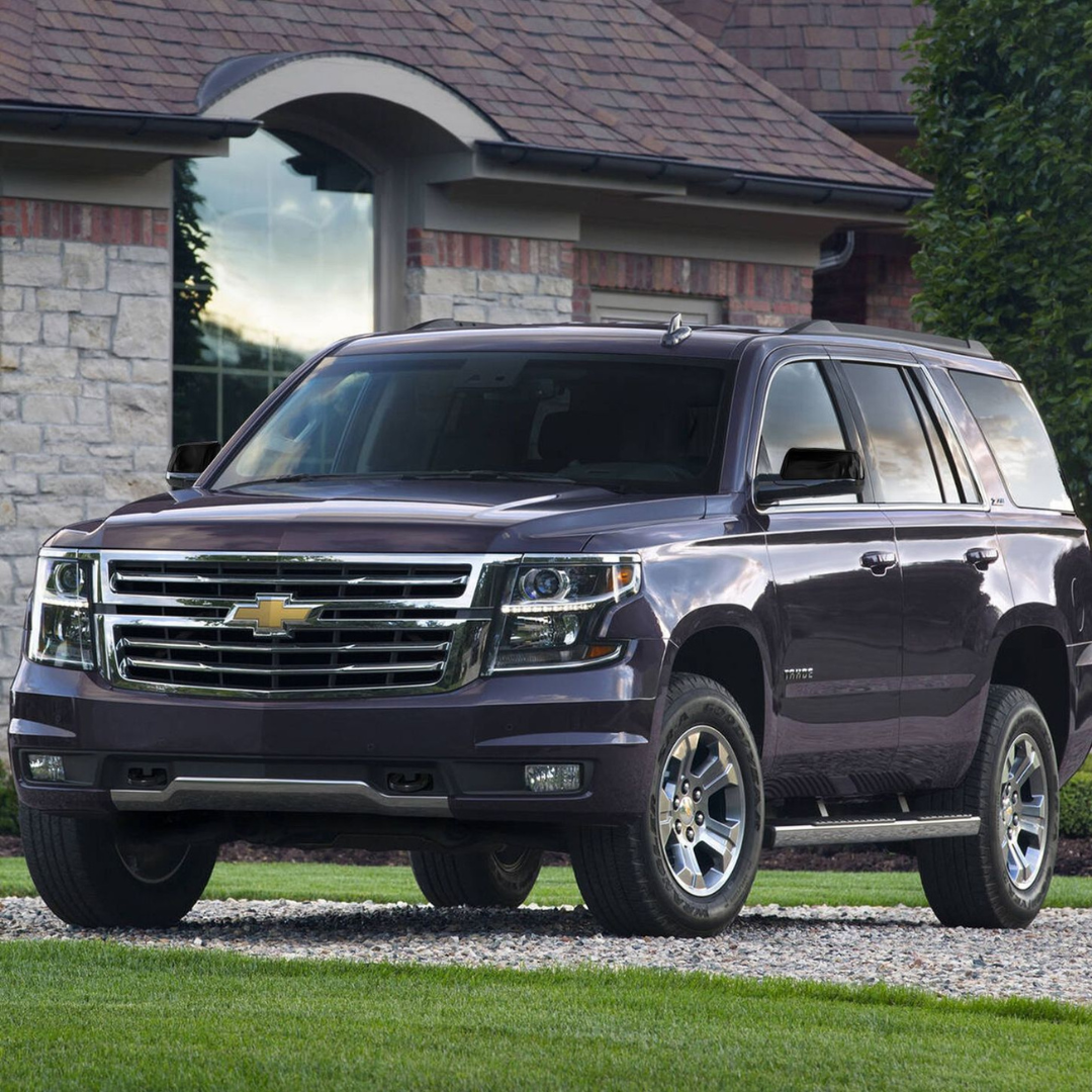 2015-2020 Chevrolet Tahoe/Suburban, 15-20 GMC Yukon 2 PCS Top Gloss Black Tape-on Mirror Cover