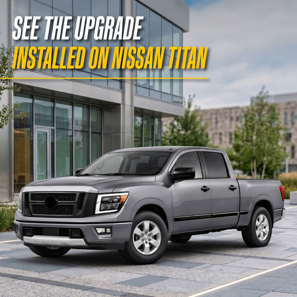 Trim Illusion MC6297BLK gloss black mirror covers for 2017-2024 Nissan TITAN - image 9