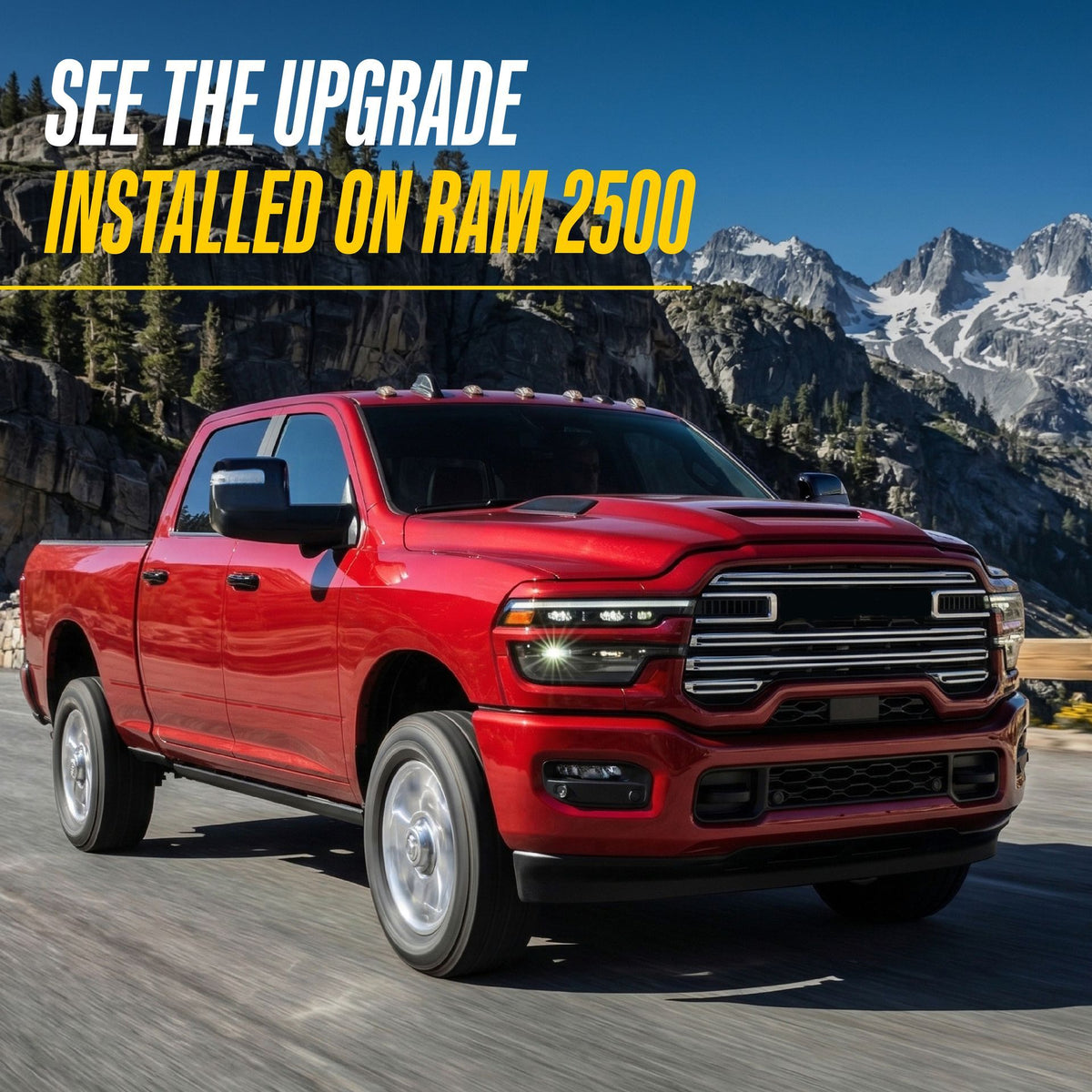 Trim Illusion MC6376BLK gloss black mirror covers for 2023-2026 Ram 3500 and Ram 2500 - image 8
