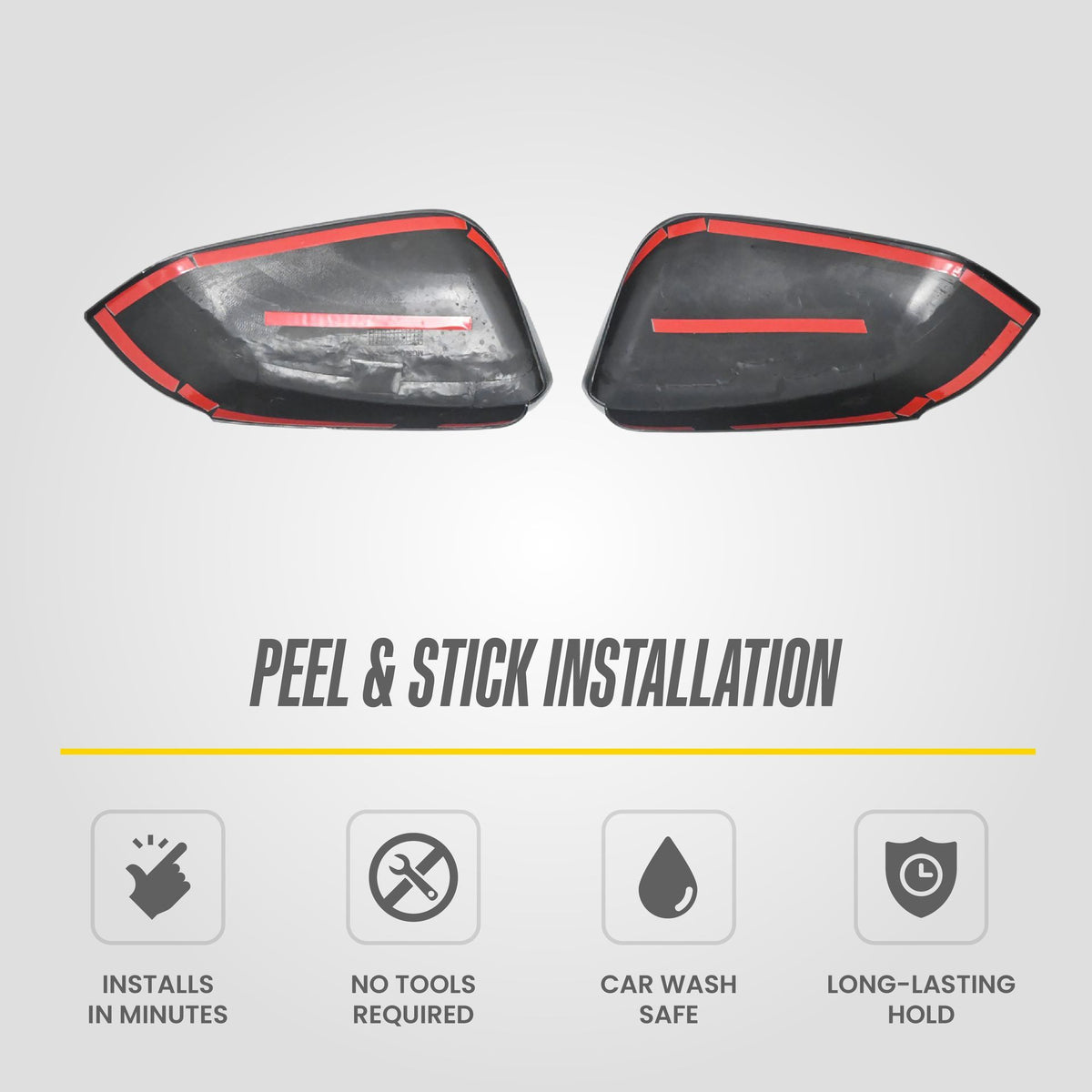 Trim Illusion MC6378BLK gloss black mirror covers for 2024-2026 Toyota Tacoma and 4Runner - image 9