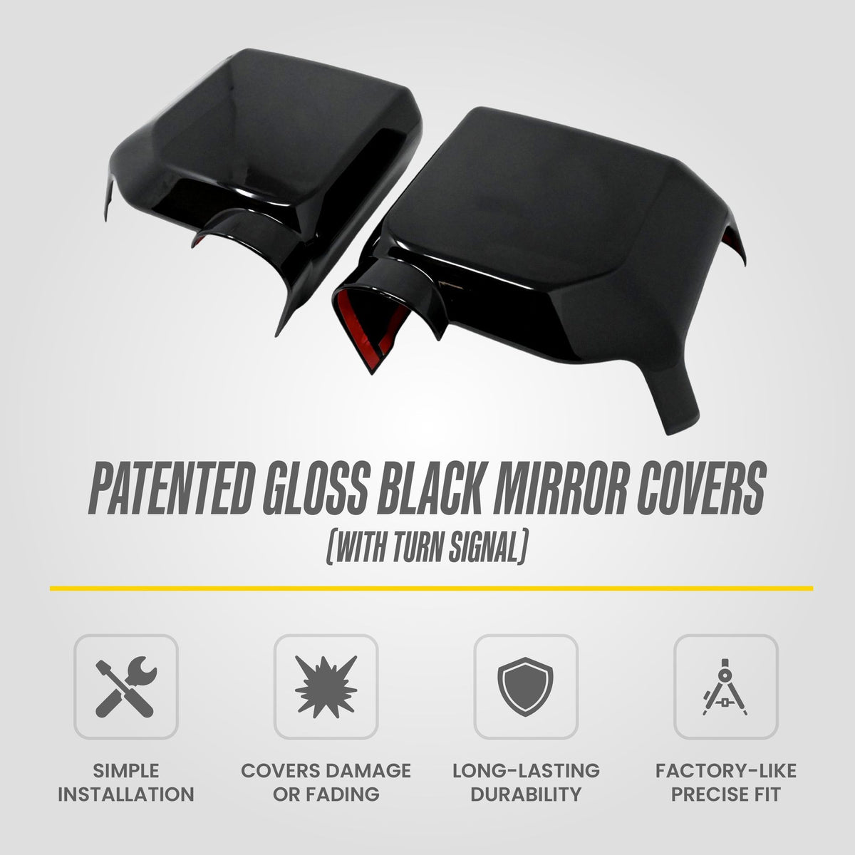 Trim Illusion MC6393BLK gloss black mirror covers for 2024-2026 Lexus GX550 and Toyota Land Cruiser - image 9