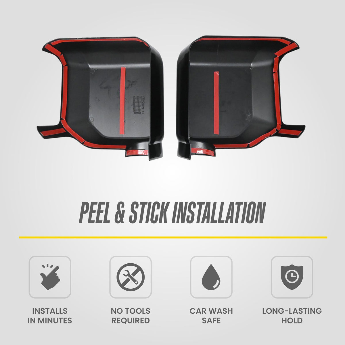 Trim Illusion MC6393BLK gloss black mirror covers for 2024-2026 Lexus GX550 and Toyota Land Cruiser - image 8
