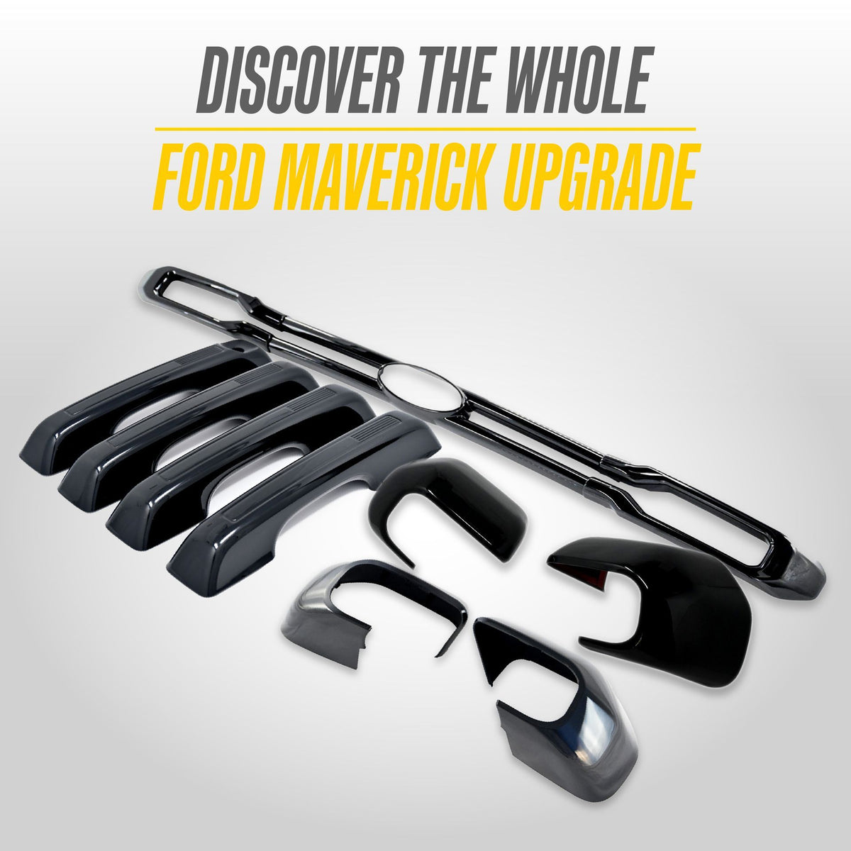 Trim Illusion MC6407BLK gloss black mirror covers for 2021-2026 Ford Bronco Sport and Maverick - image 5