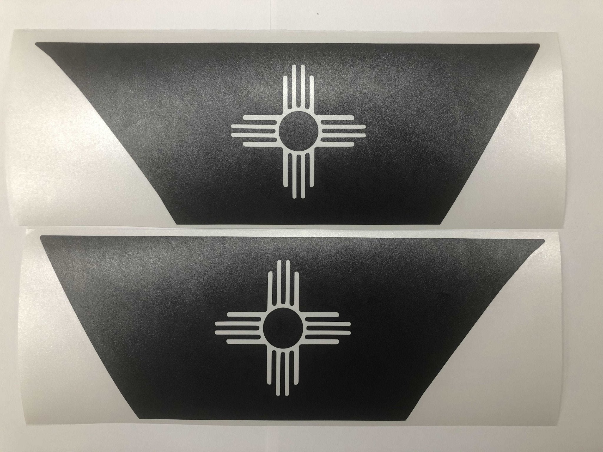 Premium Cast Matte Black Vinyl Flag Decals for Wrangler JL and Gladiator Fender Ventsx2