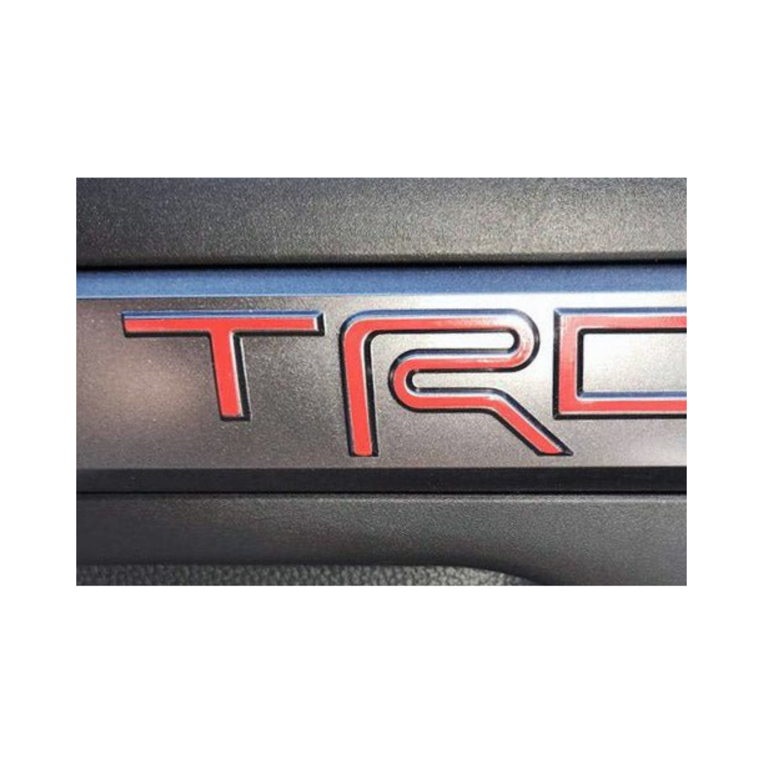 Premium Cast Vinyl Decal Letter Inlays for 2024-2025 Tacoma TRD Interior Door Emblems
