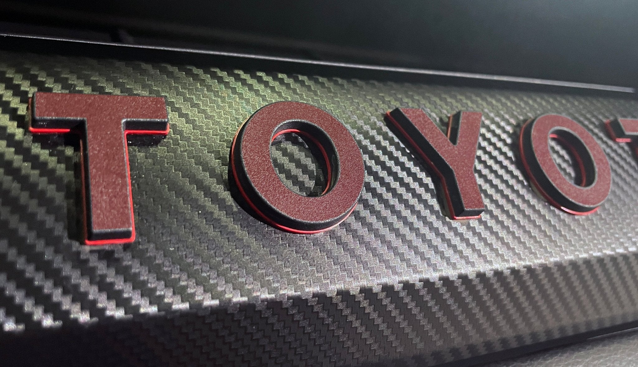 Premium Cast Vinyl Decal Letter Inlays for 2024+ Tacoma TRD Pro Dashboard