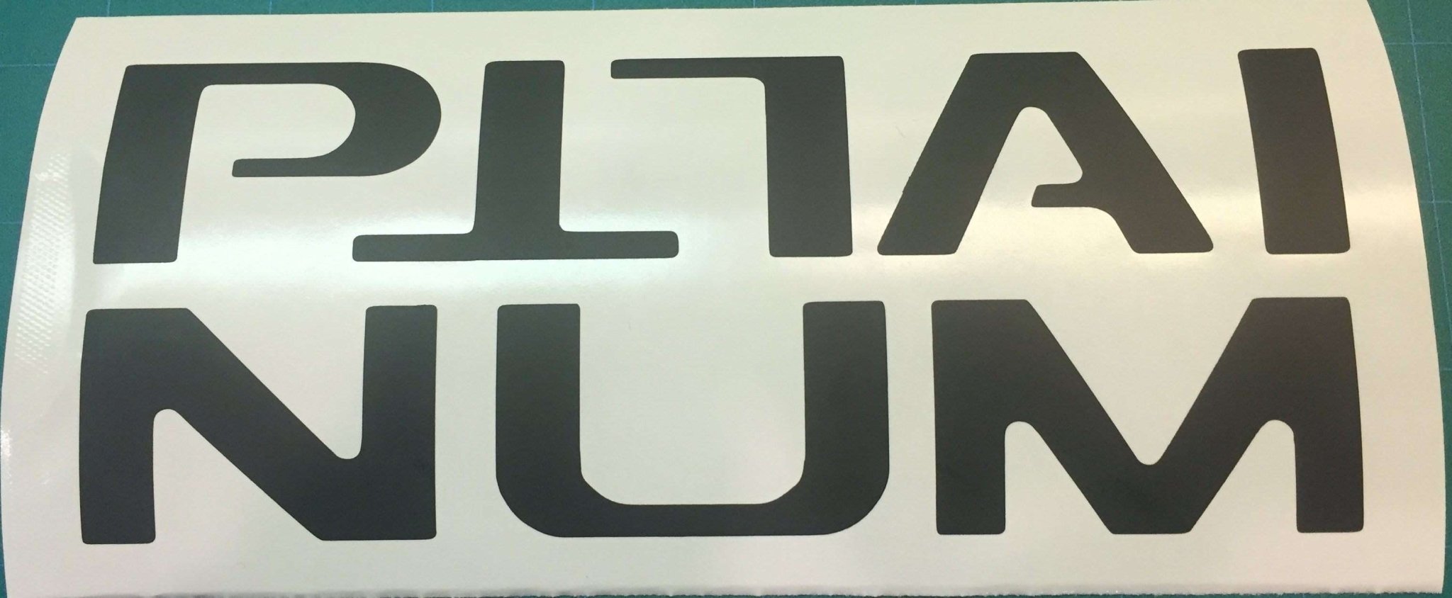 Premium Cast Vinyl Decal Letter Inserts for 2015-2020 F-150 PLATINUM Tailgate