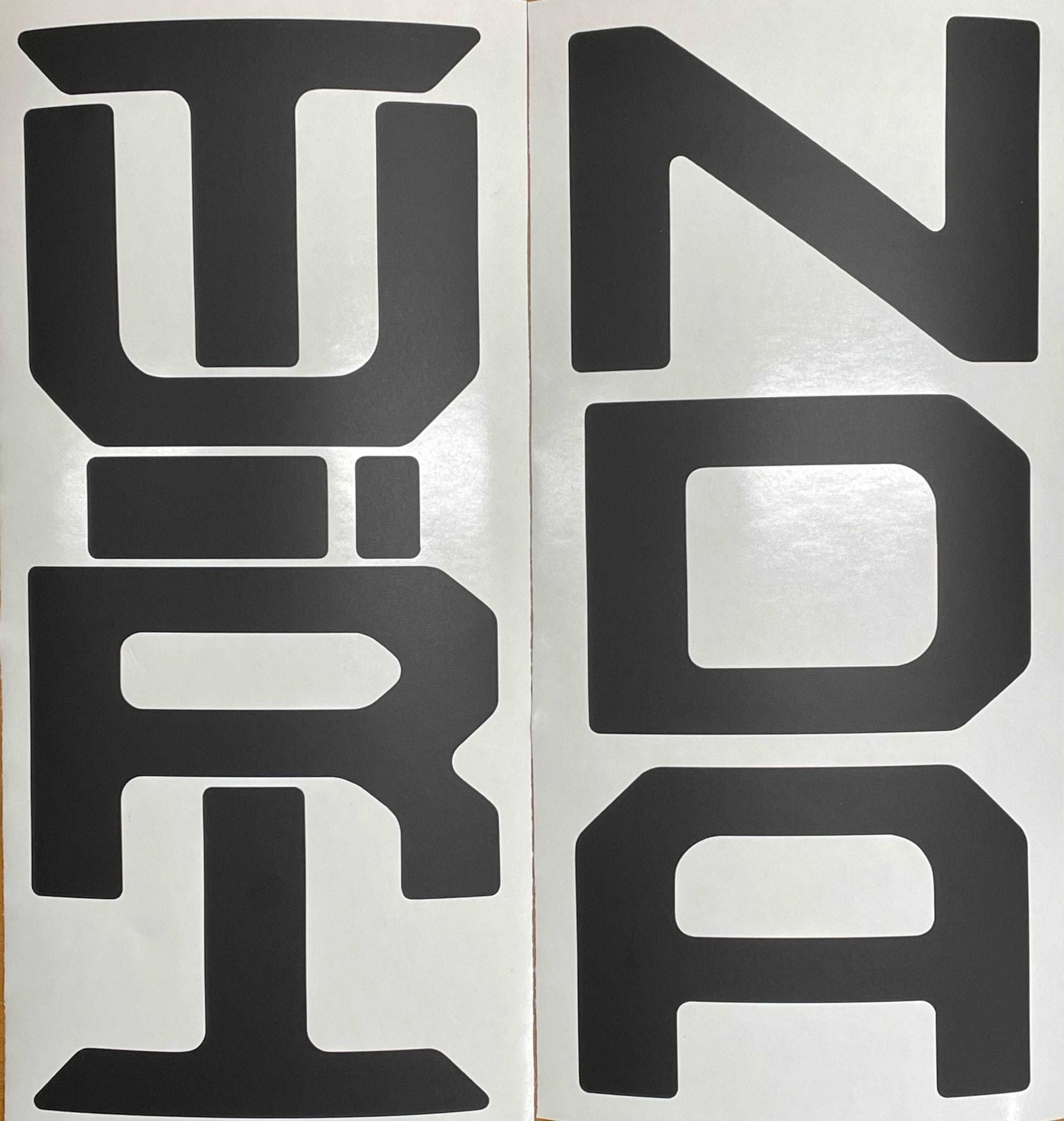 Premium Cast Vinyl Decal Letter Inserts for 2022-2025 Tundra Tailgate