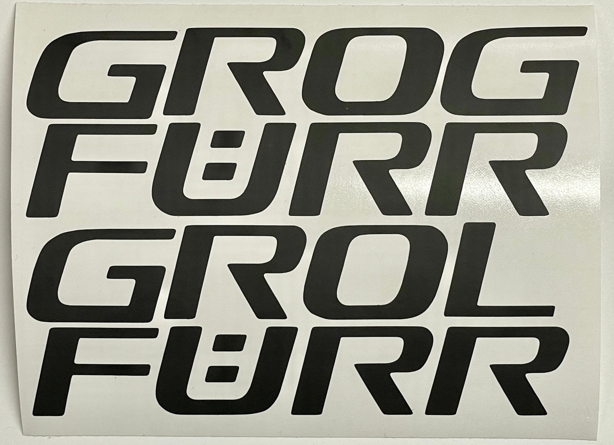 Premium Cast Vinyl Decal Letter Inserts for 2023-2025 Corolla GR-Four Rocker Panels