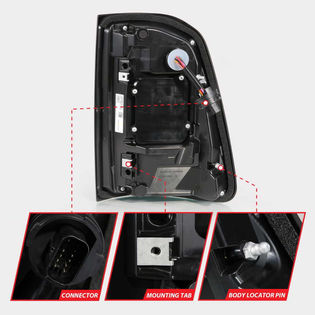 Ram 1500 19-24 Full LED Black Tail Lights w/ Sequential Signal (FOR FACTORY LED MODELS ONLY)