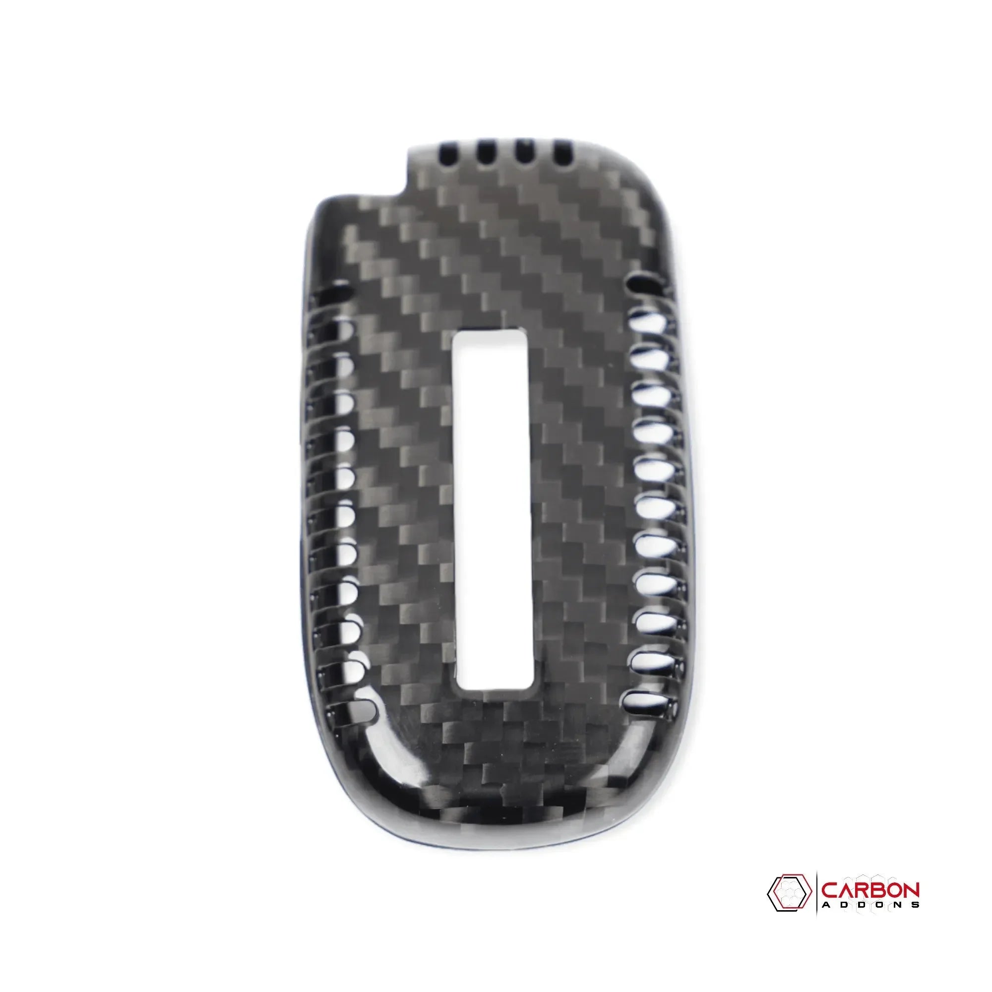 Real Carbon Fiber Key fob Cover for 2011-2023 Dodge Charger Challenger Durango Jeep Chrysler