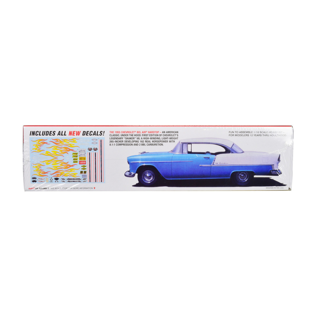 Skill 3 Model Kit 1955 Chevrolet Bel Air Hardtop 1/16 Scale Model by AMT