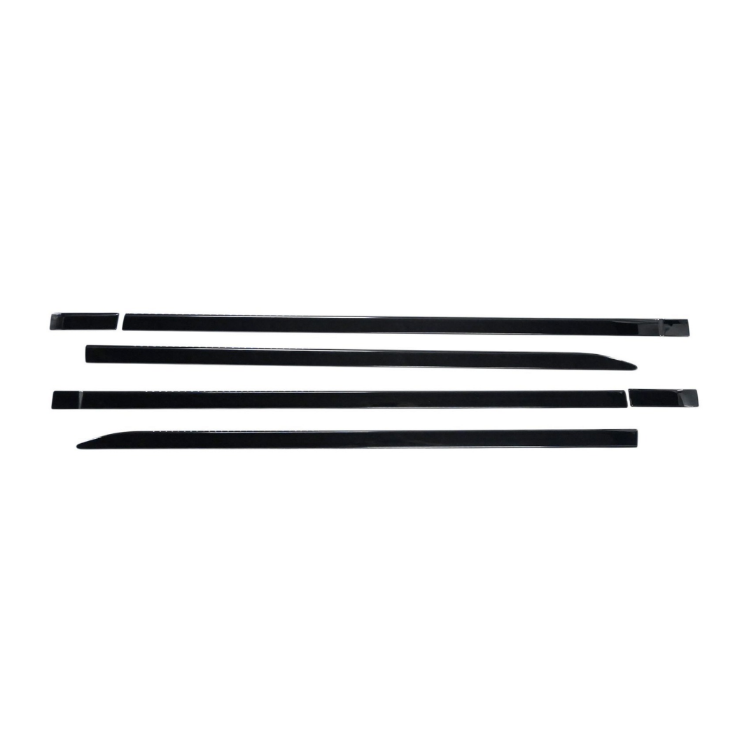 2019-26 Ram 1500 Crew Cab 6 PCS Gloss Black Tape-on Door Molding Set