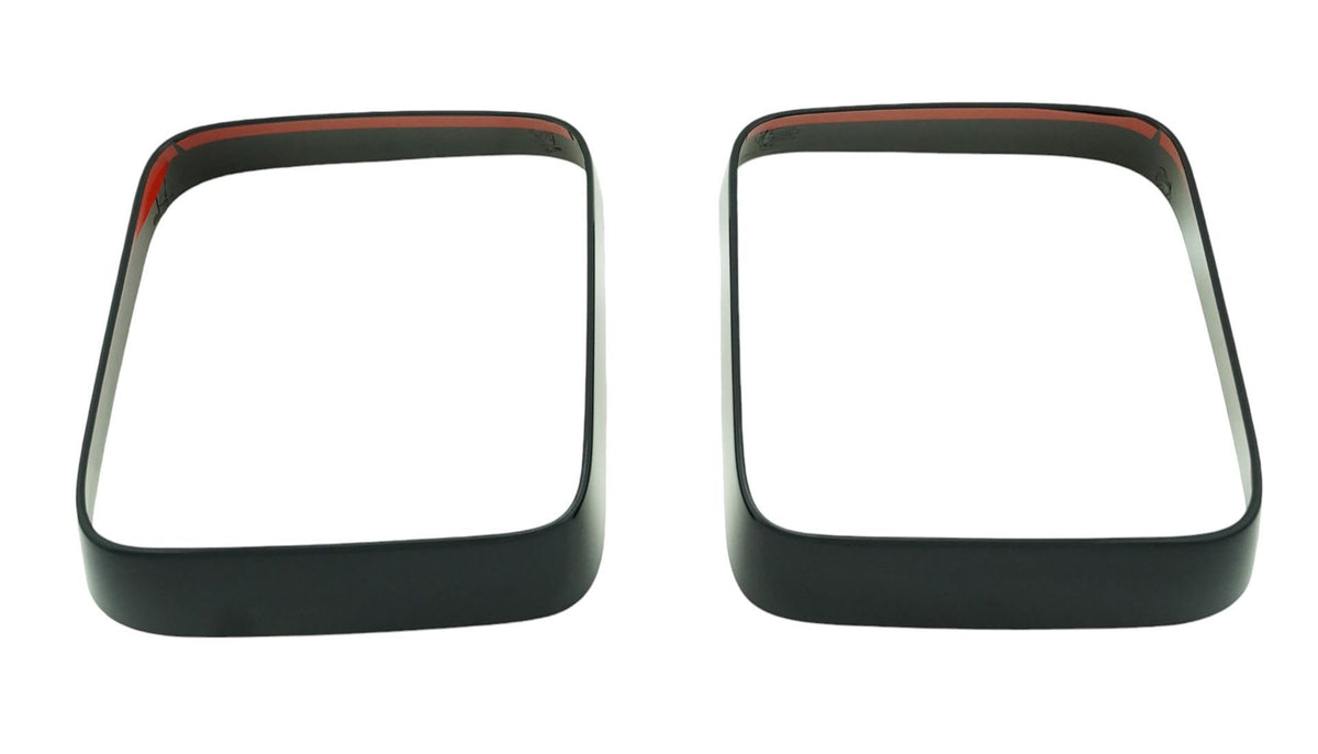 Trim Illusion TL6180BLK gloss black tail light bezel set for 2018-2023 Jeep Wrangler - image 1