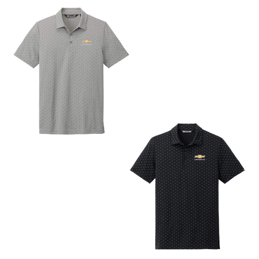 TravisMathew Oceanside Geo Polo - Gold Bowtie