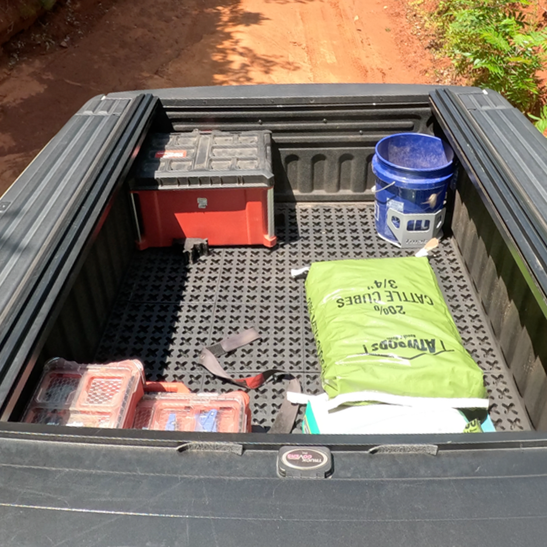Tmat Truck Bed Organizer Slide Out Mat | Universal Fit for Short Beds 5' to 5'5"