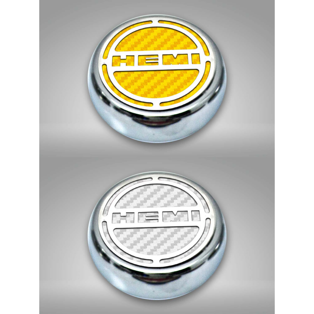 2008-2018 5.7 Hemi V8 Engine - "HEMI" Fluid & Shock Tower Cap Covers 11Pc - 6.2L