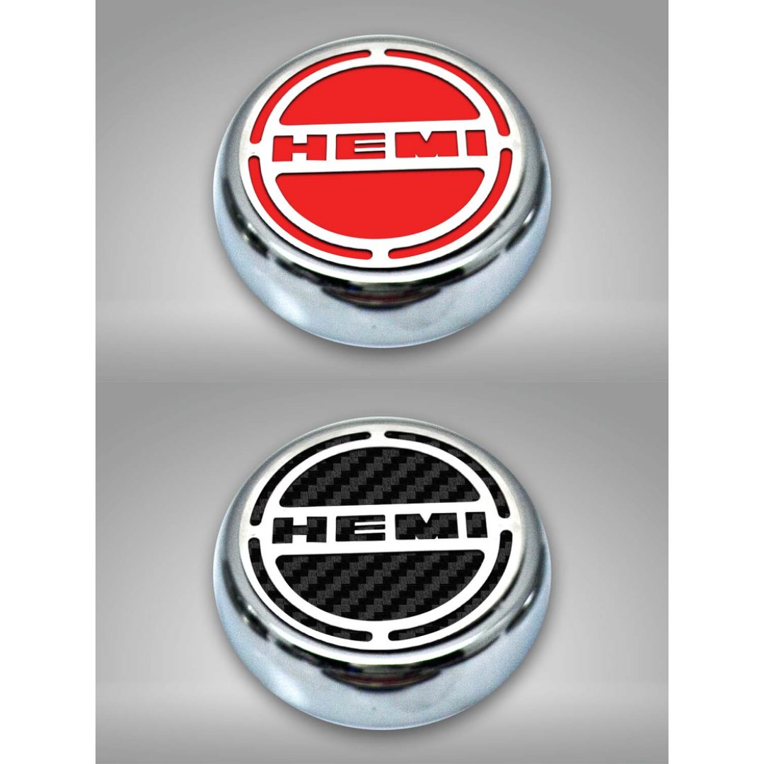 2008-2018 5.7 Hemi V8 Engine - "HEMI" Fluid & Shock Tower Cap Covers 11Pc - 6.2L